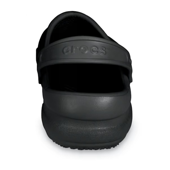 Crocs Bistro Slip Resistant Work Clog sling back strap solid top in black size 8 - Picture 7 of 8